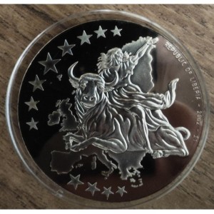 Аверс монеты Либерия, 1 доллар, 2002, 10 евро