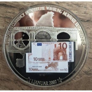 Реверс монеты Либерия, 1 доллар, 2002, 10 евро