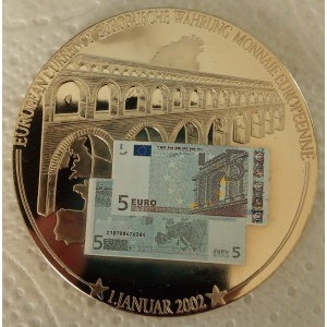 Реверс монеты Либерия, 1 доллар, 2002, 5 евро