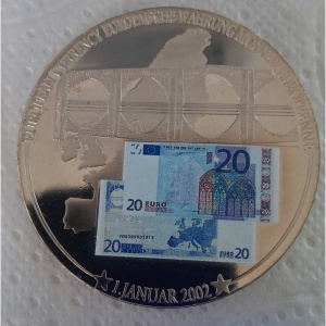 Реверс монеты Либерия, 1 доллар, 2002, 20 евро