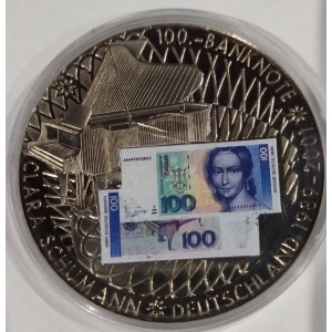 Реверс монеты Либерия, 1 доллар, 2002, 100 марок, 1989-2001