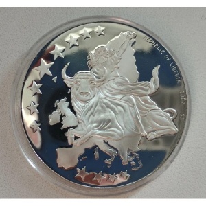 Аверс монеты Либерия, 1 доллар, 2002, Бельгия, 5 центов