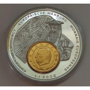 Реверс монеты Либерия, 1 доллар, 2002, Бельгия, 5 центов