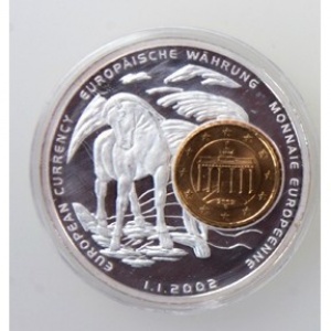 Реверс монеты Либерия, 1 доллар, 2002, Германия, 10 центов