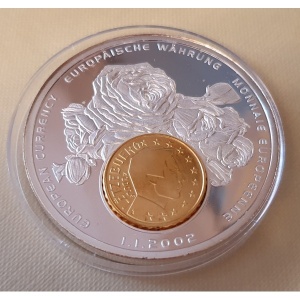 Реверс монеты Либерия, 1 доллар, 2002, Люксембург, 10 центов