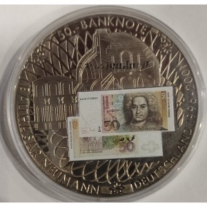 Реверс монеты Либерия, 1 доллар, 2002, 50 марок, 1996-2001