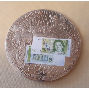 Реверс монеты Либерия, 1 доллар, 2002, 5 марок, 1991-2001