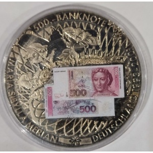 Реверс монеты Либерия, 1 доллар, 2002, 500 марок, 1993-2001