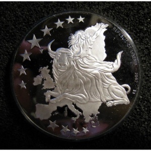 Реверс монеты Либерия, 1 доллар, 2002, Ирландия, 1 евро