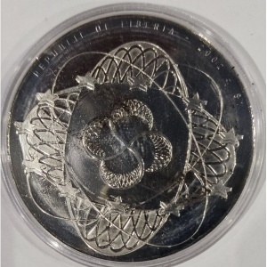 Аверс монеты Либерия, 1 доллар, 2002, ГДР, 50 марок, 1971