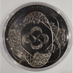 Аверс монеты Либерия, 1 доллар, 2002, ФРГ, 10 марок, 1951