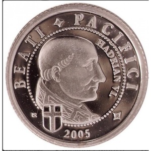 Реверс монеты Либерия, 1 доллар, 2005, Папа Римский Адриан VI