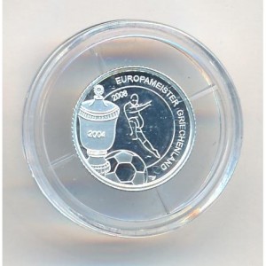 Реверс монеты Либерия, 1 доллар, 2007, Греция - Победитель Евро-2004