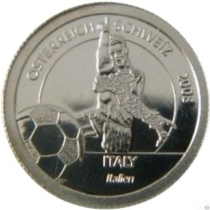 Реверс монеты Либерия, 1 доллар, 2008, Сборная Италии