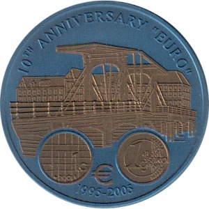 Реверс монеты Либерия, 5 долларов, 2005, Нидерланды