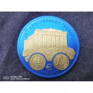 Реверс монеты Либерия, 5 долларов, 2005, Греция