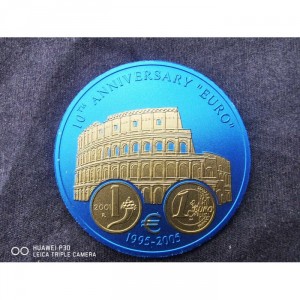 Реверс монеты Либерия, 5 долларов, 2005, Италия