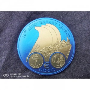 Реверс монеты Либерия, 5 долларов, 2005, Португалия