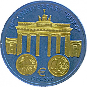 Реверс монеты Либерия, 5 долларов, 2005, Германия