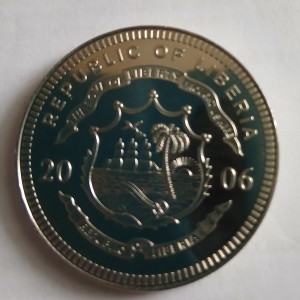 Аверс монеты Либерия, 5 долларов, 2006, Статуя Свободы