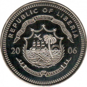 Аверс монеты Либерия, 5 долларов, 2006, Титаник