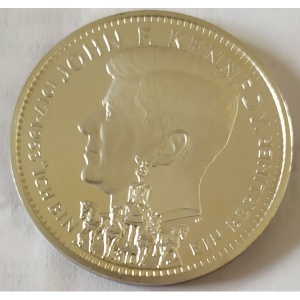 Реверс монеты Либерия, 10 долларов, 1993, 30 со дня смерти Джона Кеннеди