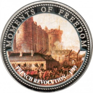 Реверс монеты Либерия, 10 долларов, 2001, Французская революция