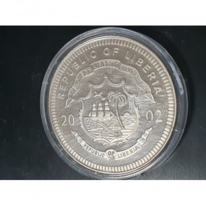 Аверс монеты Либерия, 10 долларов, 2002, Павианы