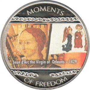 Реверс монеты Либерия, 10 долларов, 2004, Жанна д’Арк - 1429