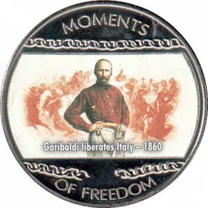 Реверс монеты Либерия, 10 долларов, 2004, Гарибальди освобождает Италию 1860