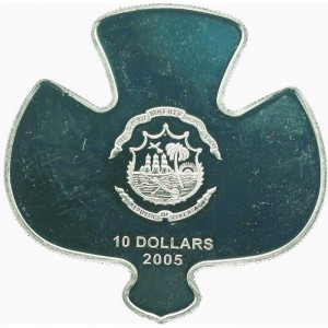Аверс монеты Либерия, 10 долларов, 2005, Свободный престол