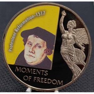 Реверс монеты Либерия, 10 долларов, 2006, Реформация 1517 года