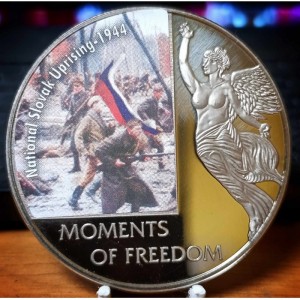 Реверс монеты Либерия, 10 долларов, 2006, Национальное словацкое восстание - 1944