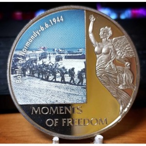 Реверс монеты Либерия, 10 долларов, 2006, Битва за Нормандию - 6.6.1944
