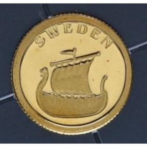 Реверс монеты Либерия, 12 долларов, 2008, Швеция