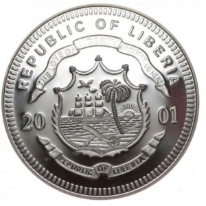 Аверс монеты Либерия, 20 долларов, 2001-2006, Утверждение Конституции США