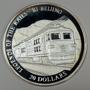 Реверс монеты Либерия, 20 долларов, 2001, BJ Beijing