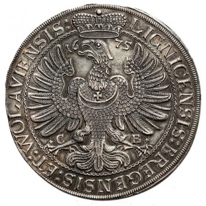 Реверс монеты Лигниц-Бриг, 1 талер, 1675