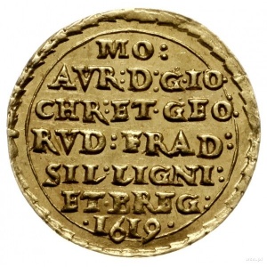 Реверс монеты Лигниц-Бриг, ½ дуката, 1619