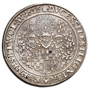Реверс монеты Лигниц-Бриг, 2 талера, 1656