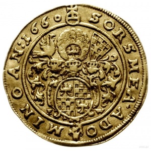 Реверс монеты Лигниц-Бриг, 1 дукат, 1660