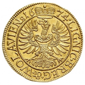Реверс монеты Лигниц-Бриг, 1 дукат, 1674-1675