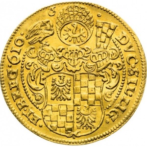 Реверс монеты Лигниц-Бриг, 3 дуката, 1610-1613