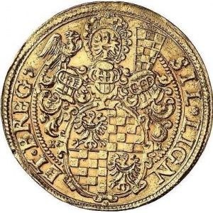Реверс монеты Лигниц-Бриг, 3 дуката, 1622