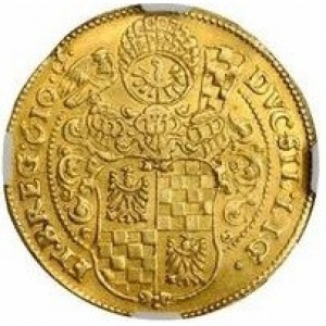 Реверс монеты Лигниц-Бриг, 4 дуката, 1605-1610