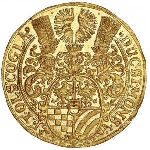 Реверс монеты Лигниц-Бриг, 4 дуката, 1622
