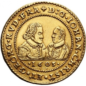 Аверс монеты Лигниц-Бриг, 6 дукатов, 1605