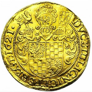Реверс монеты Лигниц-Бриг, 6 дукатов, 1616-1621