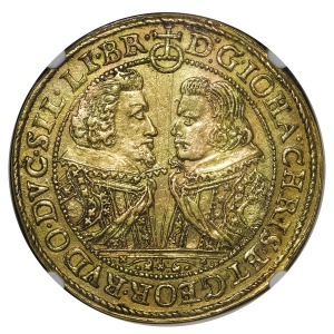 Аверс монеты Лигниц-Бриг, 20 дукатов, 1617