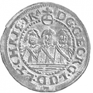 Аверс монеты Лигниц-Бриг, 1 крейцер, 1651-1652